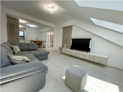 Inchiriez apartament cu 2 camere, mobilat si utilat, bloc nou, 70 mp utili, in Centru