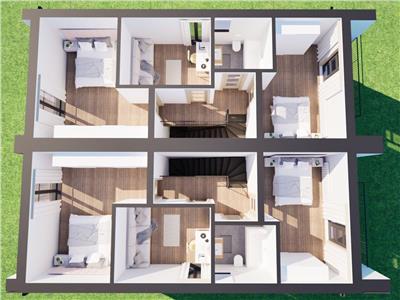 Casa cu 4 camere tip duplex de vanzare, in Corunca (Valea Iubirii)